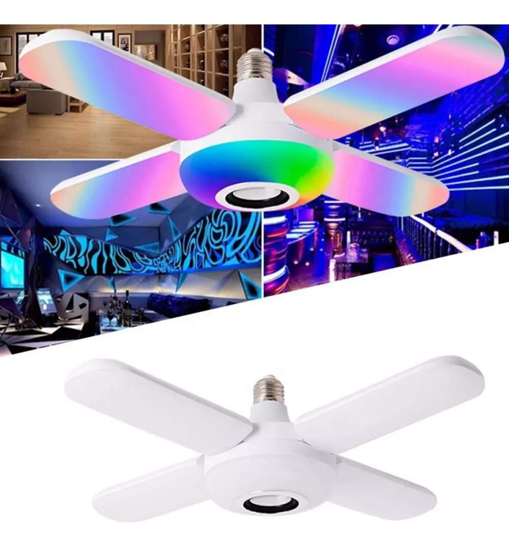 Miniatura 2 de Bombillo Lampara Con Bocina Led Rgb